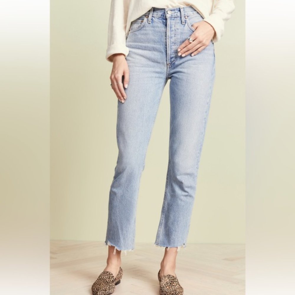 AGOLDE Riley High Rise Straight Crop Jeans Size 26